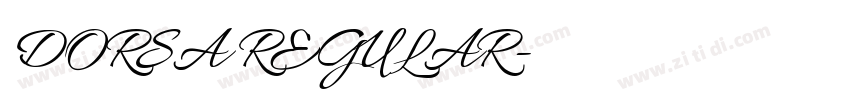 DORSA REGULAR字体转换 DORSA REGULAR字体转换